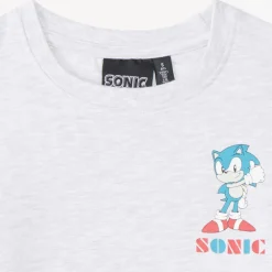 T-shirt voor jongens met lange mouwen en Sonic-print