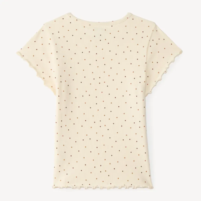 T-shirt voor meisjes met korte mouwen en een fantasieprint