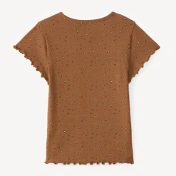 T-shirt voor meisjes met korte mouwen en een fantasieprint