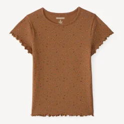 T-shirt voor meisjes met korte mouwen en een fantasieprint
