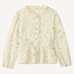 Tunic meisjes met lange mouwen en bloemenprint