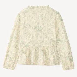 Tunic meisjes met lange mouwen en bloemenprint