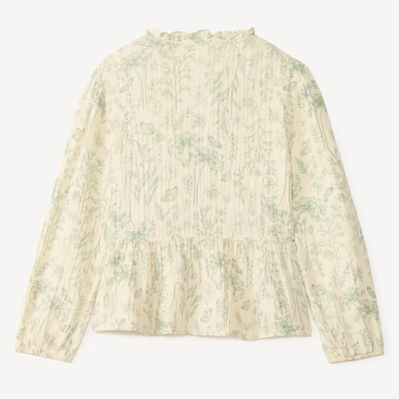 Tunic meisjes met lange mouwen en bloemenprint