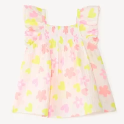 Tunic met volantjes en kleurrijke fantasiedruk meisjes