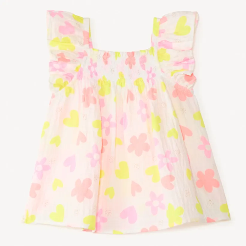 Tunic met volantjes en kleurrijke fantasiedruk meisjes