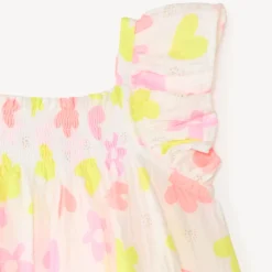 Tunic met volantjes en kleurrijke fantasiedruk meisjes