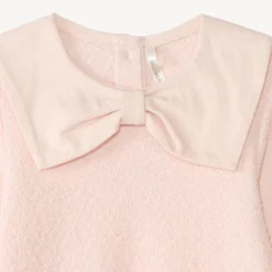 Tunic voor meisjes met lange mouwen en strikje.