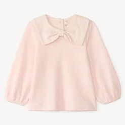 Tunic voor meisjes met lange mouwen en strikje.