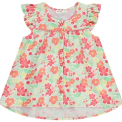 Tuniek korte mouwen bloemenprint meisjes