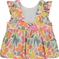 Tuniek met korte mouwen, bloemenprint, meisjes