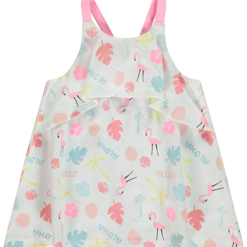 Tuniek zonder mouwen met fantasieprint van flamingo's meisjes