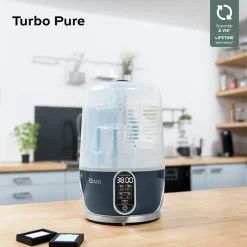 Turbo Pure elektrische sterilisator en flessendroger met automatische zuiverende droogfunctie