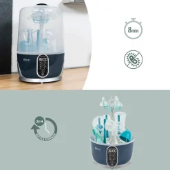 Turbo Pure elektrische sterilisator en flessendroger met automatische zuiverende droogfunctie
