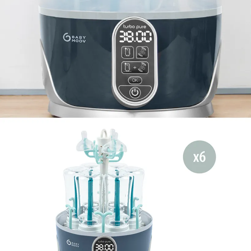 Turbo Pure elektrische sterilisator en flessendroger met automatische zuiverende droogfunctie