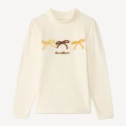 Turtleneck shirt voor meisjes met touwknopen