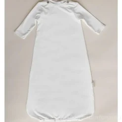 Tussenseizoenslaapzak in jersey met mouwen - Off White - 1/2 jaar