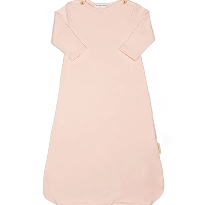 Tussenseizoenslaapzak in jersey met mouwen - Water Pink - 0/6 maanden