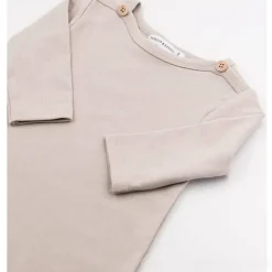 Tussenseizoenslaapzak jersey met mouwen - Camel - 1/2 jaar