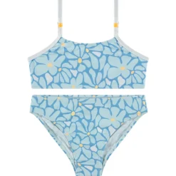 Twee-delig badpak met bloemenprint meisjes