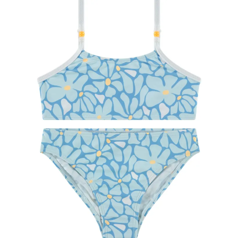 Twee-delig badpak met bloemenprint meisjes