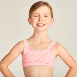Twee-delige gepolkerde bikini met top + slipje meisjes