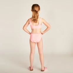 Twee-delige gepolkerde bikini met top + slipje meisjes