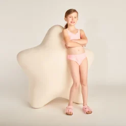 Twee-delige gepolkerde bikini met top + slipje meisjes