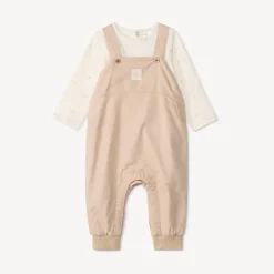 Tweedelig ensemble met salopette voor babyjongens