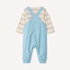 Tweedelig ensemble met salopette voor babyjongens