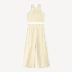 Twee-delige set in crinkle gaas meisjes