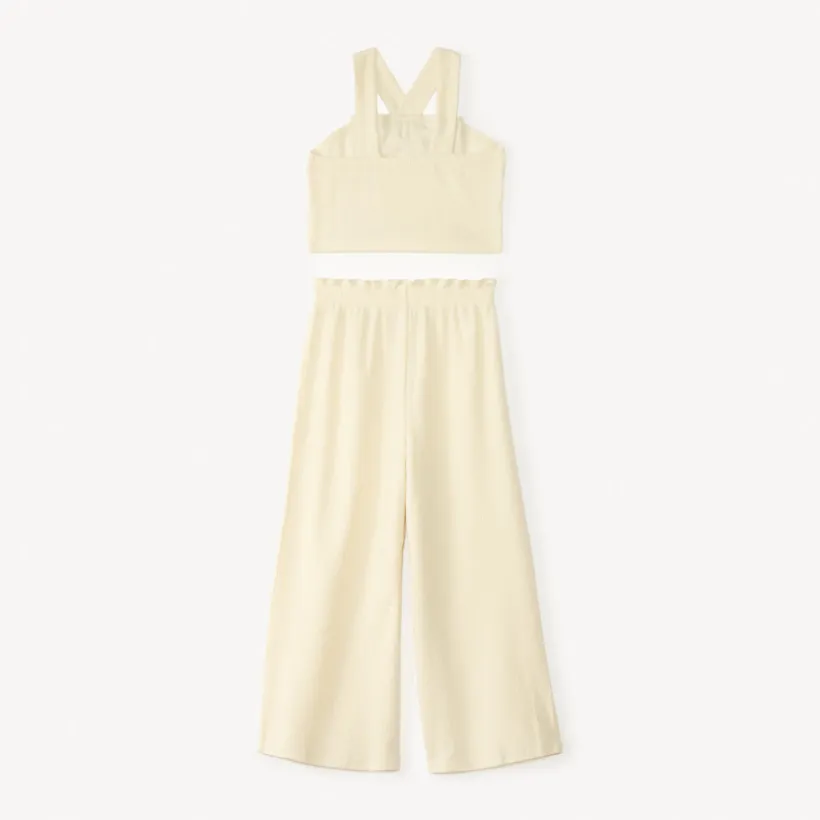 Twee-delige set in crinkle gaas meisjes