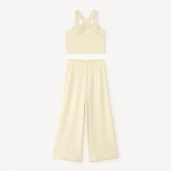 Twee-delige set in crinkle gaas meisjes