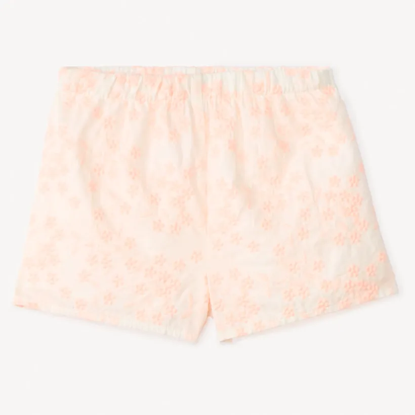 Twee-delige set met een geborduurd mouwloos shirt en shorts meisjes.