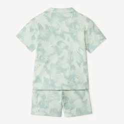 Twee-delige set met een shirt + bermuda in Hawaiian stijl jongens