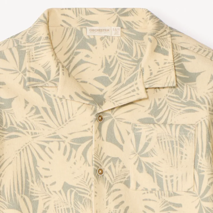 Twee-delige set met een shirt + bermuda in Hawaiian stijl jongens
