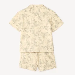 Twee-delige set met een shirt + bermuda in Hawaiian stijl jongens