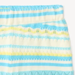 Twee-delige set met gebreide tule top en short voor babymeisjes