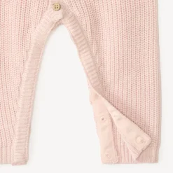 Twee-delige set met jumpsuit + gebreid mutsje voor meisjesbaby's