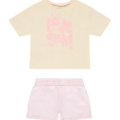 Twee-delige set met oversized t-shirt meisjes