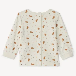 Tweedelige set met speelse tuinbroek voor babyjongen