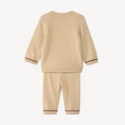 Tweedelige set met trui en broek voor babyjongen met leeuwenmotief