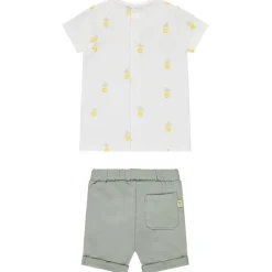 Twee-delige set met t-shirt met ananasprint voor babyjongen