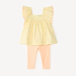 Twee-delige set met tuniek + legging voor meisjesbaby