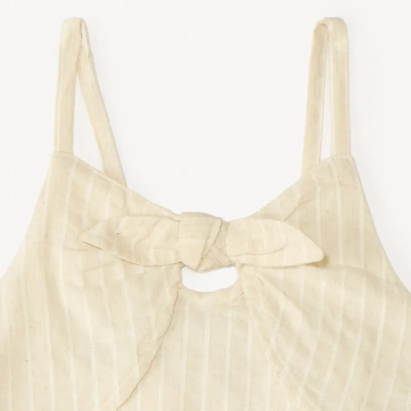 Twee-delige set van tuniekdoek + gestreepte short meisjes
