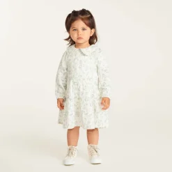 Tweedelige set voor babymeisjes met jurk en mouwloos vest