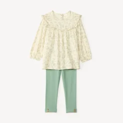Twee-delige set voor babymeisjes: tuniek en legging