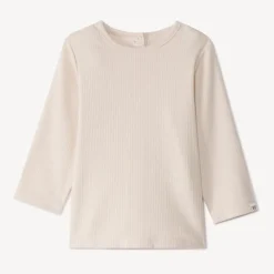Tweedelig setje met lange mouwen T-shirt en salopet met berenprint voor baby