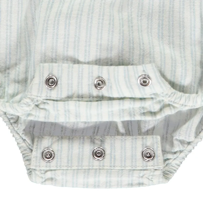 Tweedelig set met gestreepte romper voor baby jongen