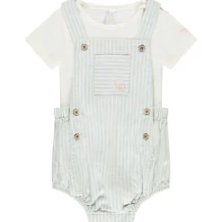 Tweedelig set met gestreepte romper voor baby jongen