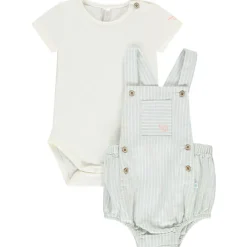 Tweedelig set met gestreepte romper voor baby jongen